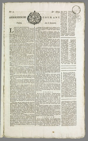 Zierikzeesche Courant 1815-01-06