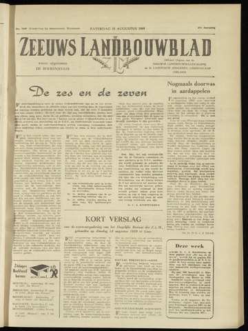 Zeeuwsch landbouwblad ... ZLM land- en tuinbouwblad 1959-08-22