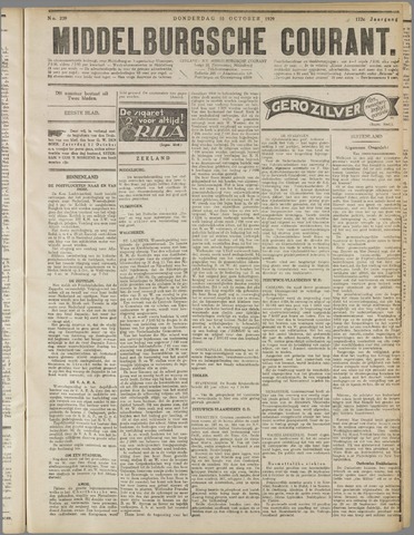 Middelburgsche Courant 1929-10-10
