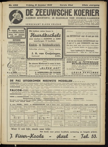 Zeeuwsche Koerier 1938-10-21
