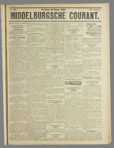 Middelburgsche Courant 1924-09-26