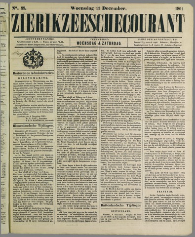 Zierikzeesche Courant 1861-12-14