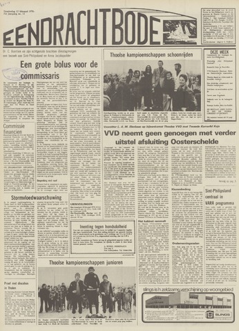 Eendrachtbode /Mededeelingenblad voor het eiland Tholen 1976-02-12