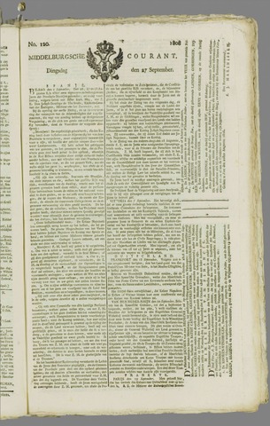 Middelburgsche Courant 1808-09-27
