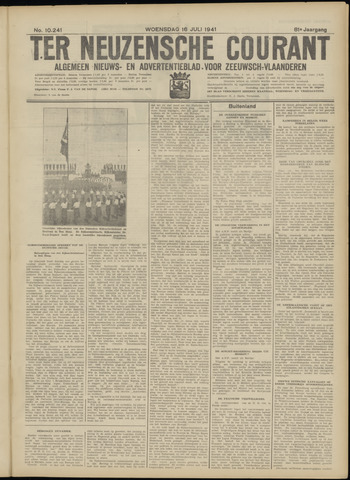 Ter Neuzensche Courant / Neuzensche Courant / (Algemeen) nieuws en advertentieblad voor Zeeuwsch-Vlaanderen 1941-07-16