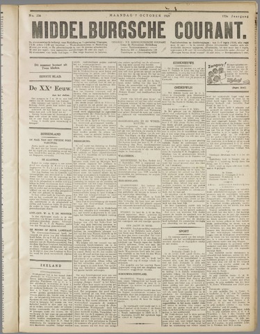 Middelburgsche Courant 1929-10-07