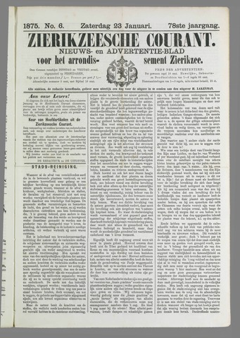 Zierikzeesche Courant 1875-01-23
