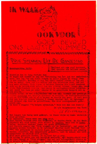 Vrije Stemmen uit de Ganzestad 1944-10-30