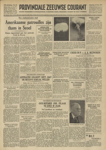 Provinciale Zeeuwse Courant 1951-02-12