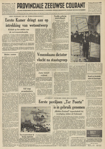 Provinciale Zeeuwse Courant 1958-01-24