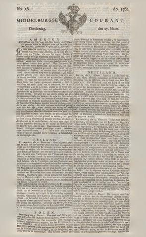 Middelburgsche Courant 1760-03-27