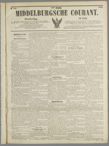 Middelburgsche Courant 1910-07-14