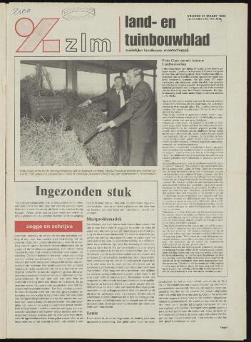 Zeeuwsch landbouwblad ... ZLM land- en tuinbouwblad 1986-03-21