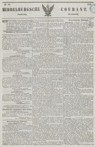 Middelburgsche Courant 1849-01-25