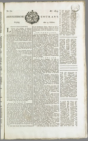 Zierikzeesche Courant 1815-10-13