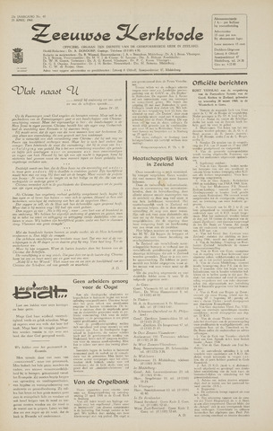 Zeeuwsche kerkbode, weekblad gewijd aan de belangen der gereformeerde kerken/ Zeeuwsch kerkblad 1968-04-25