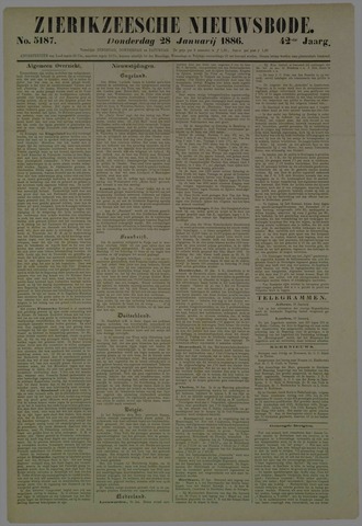 Zierikzeesche Nieuwsbode 1886-01-28
