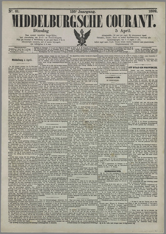 Middelburgsche Courant 1892-04-05
