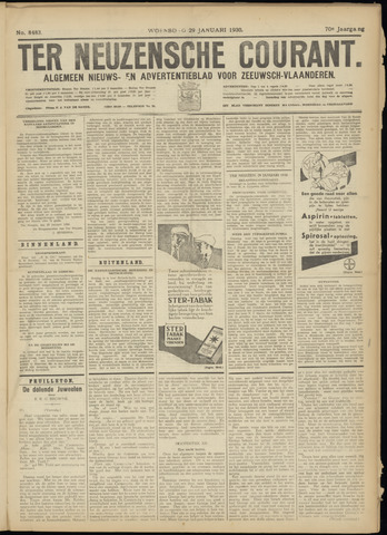 Ter Neuzensche Courant / Neuzensche Courant / (Algemeen) nieuws en advertentieblad voor Zeeuwsch-Vlaanderen 1930-01-29