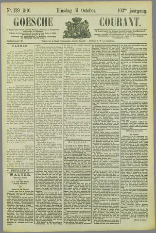 Goessche Courant 1916-10-31