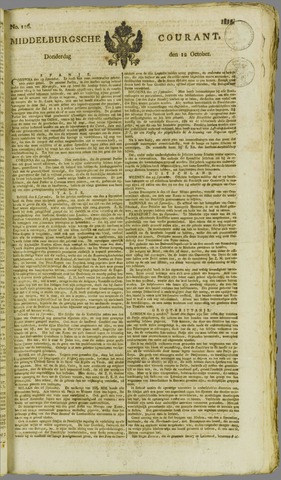 Middelburgsche Courant 1815-10-12
