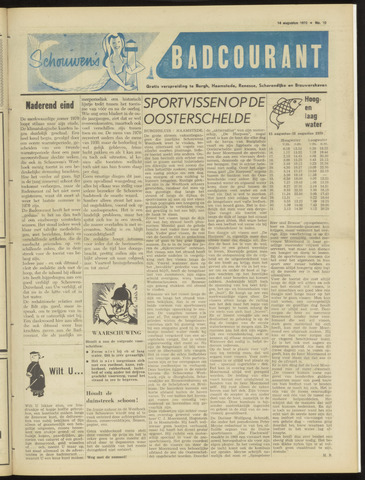 Schouwen's Badcourant 1970-08-14