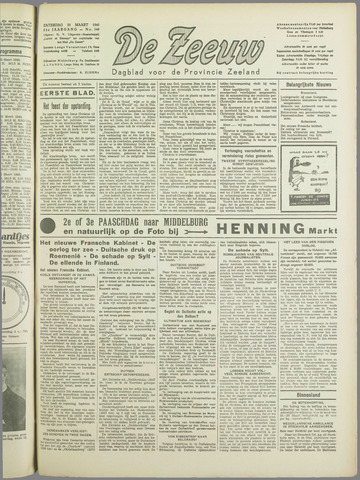 De Zeeuw. Christelijk-historisch nieuwsblad voor Zeeland 1940-03-23