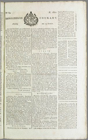 Zierikzeesche Courant 1821-10-19