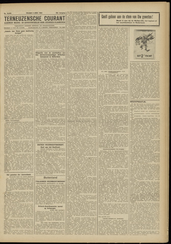 Ter Neuzensche Courant / Neuzensche Courant / (Algemeen) nieuws en advertentieblad voor Zeeuwsch-Vlaanderen 1943-04-09