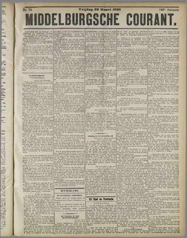 Middelburgsche Courant 1920-03-26