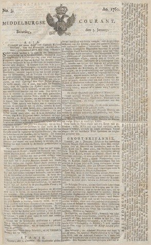 Middelburgsche Courant 1760-01-05