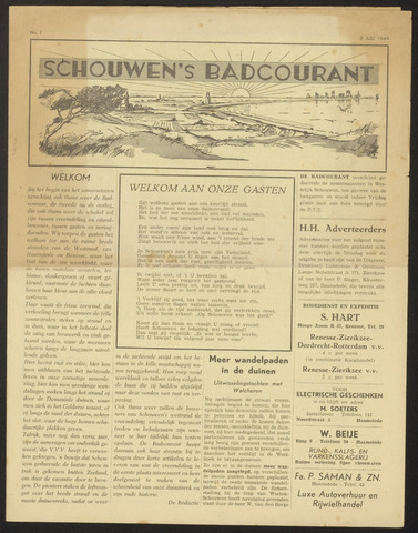 Schouwen's Badcourant 1949