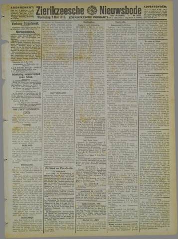 Zierikzeesche Nieuwsbode 1919-05-07