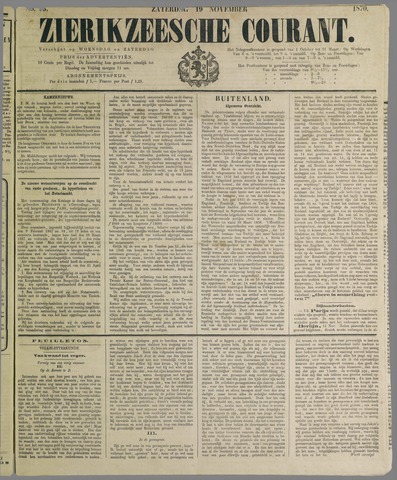 Zierikzeesche Courant 1870-11-19