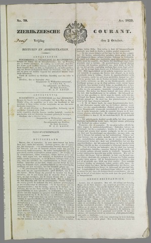 Zierikzeesche Courant 1829-10-02