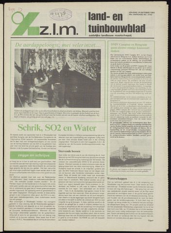 Zeeuwsch landbouwblad ... ZLM land- en tuinbouwblad 1983-10-14