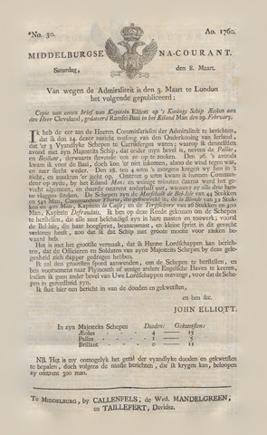 Middelburgsche Courant 1760-03-08