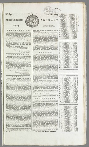 Zierikzeesche Courant 1825-10-21