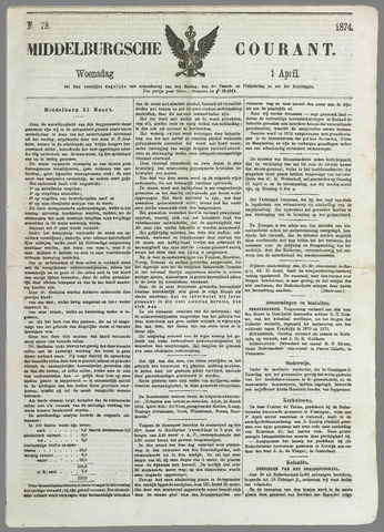 Middelburgsche Courant 1874-04-01