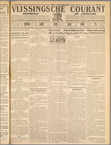Vlissingse Courant 1931-01-20
