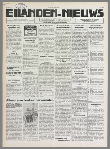 Eilanden-nieuws. Christelijk streekblad op gereformeerde grondslag 1977-08-09