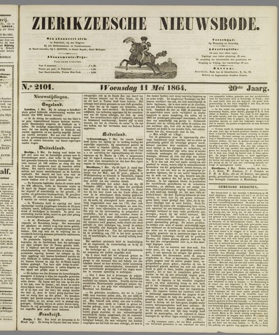Zierikzeesche Nieuwsbode 1864-05-11