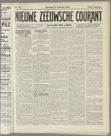 Nieuwe Zeeuwsche Courant 1910-02-19