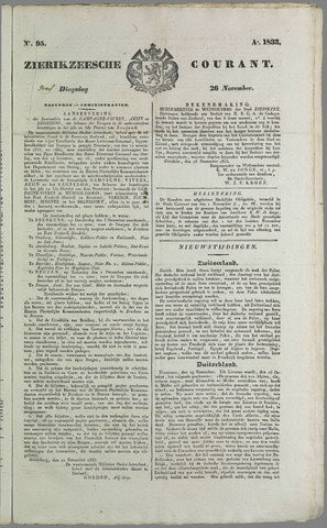 Zierikzeesche Courant 1833-11-26