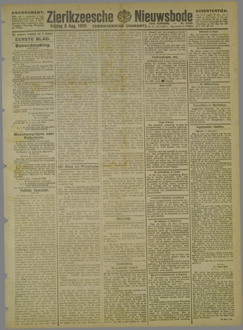 Zierikzeesche Nieuwsbode 1919-08-08