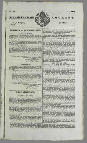 Zierikzeesche Courant 1838-03-27