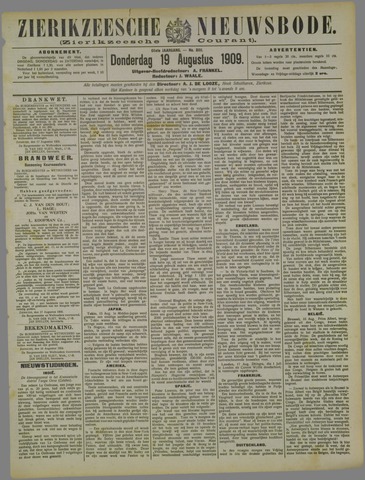 Zierikzeesche Nieuwsbode 1909-08-19