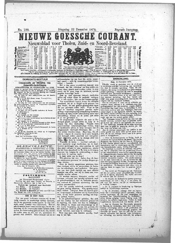 Nieuwe Goessche Courant 1874-12-22