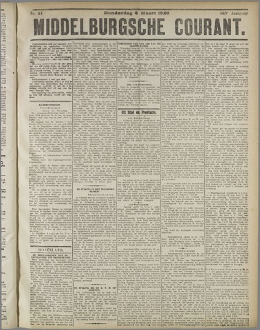Middelburgsche Courant 1920-03-04