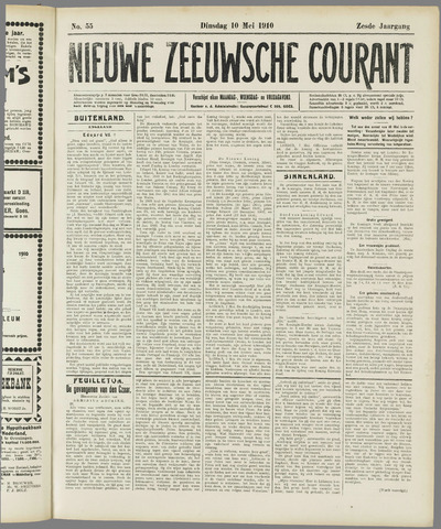 Nieuwe Zeeuwsche Courant 1910-05-10